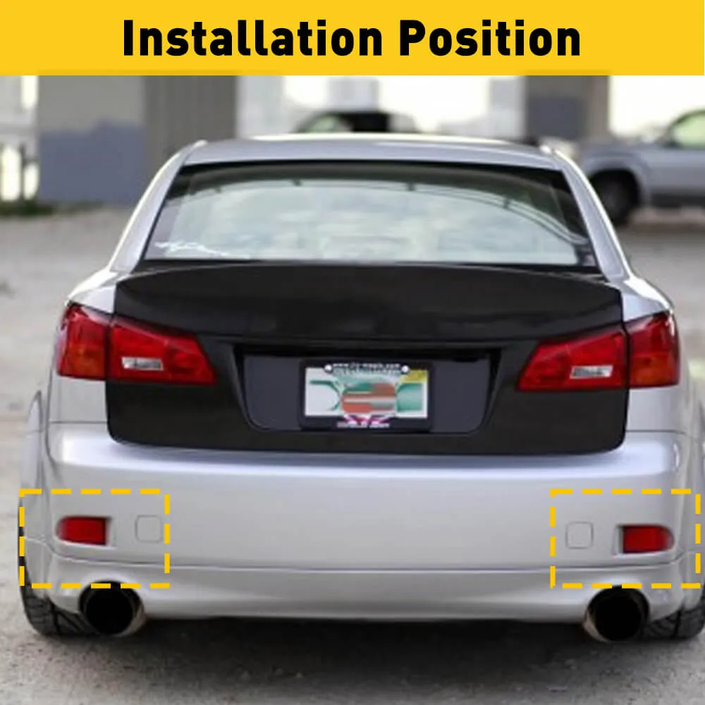 Rear Bumper Reflector for 2006-2013 Lexus IS250 IS350 Left Right Side