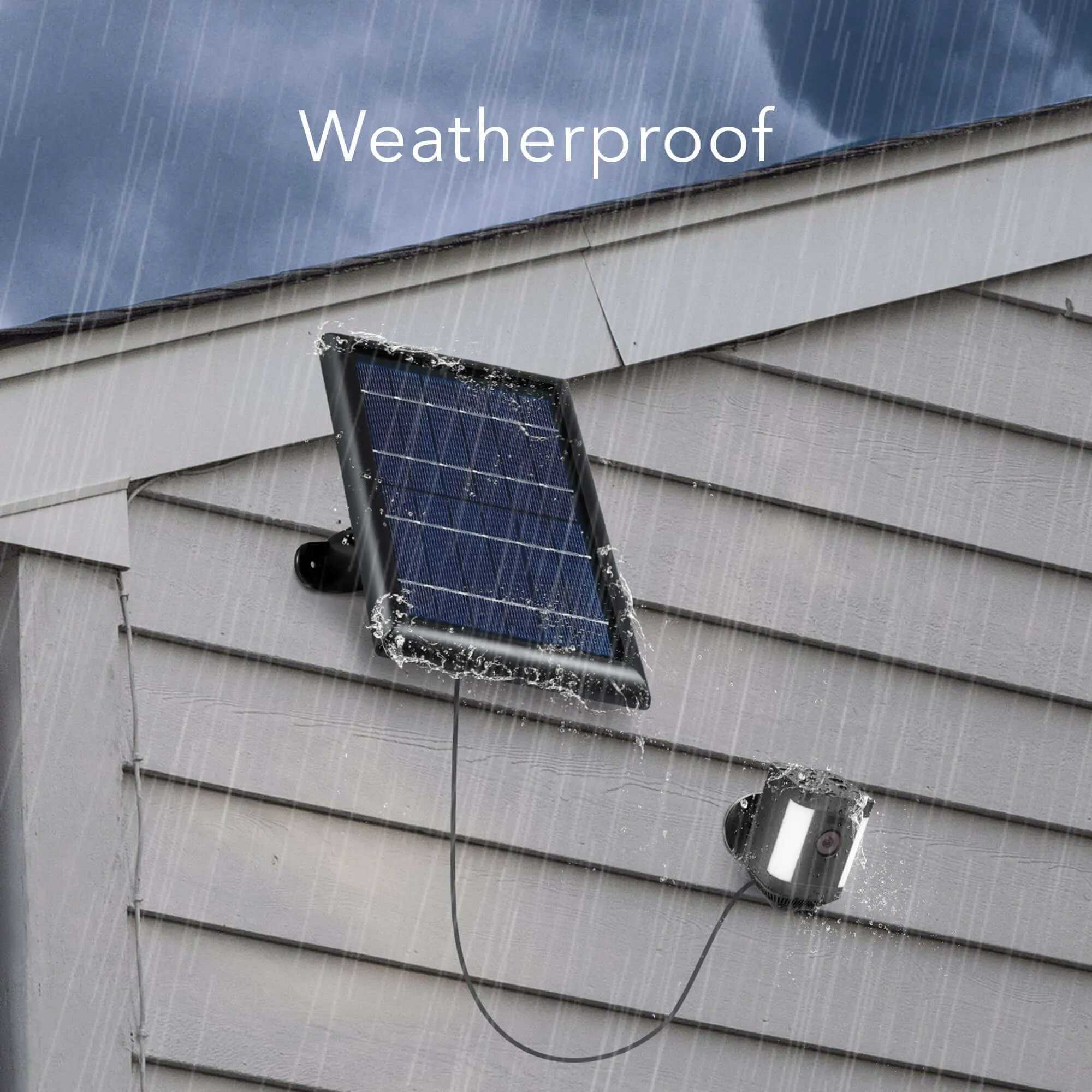 Ring Spotlight Cam Plus (Battery)   Wasserstein Solar Panel Bundle