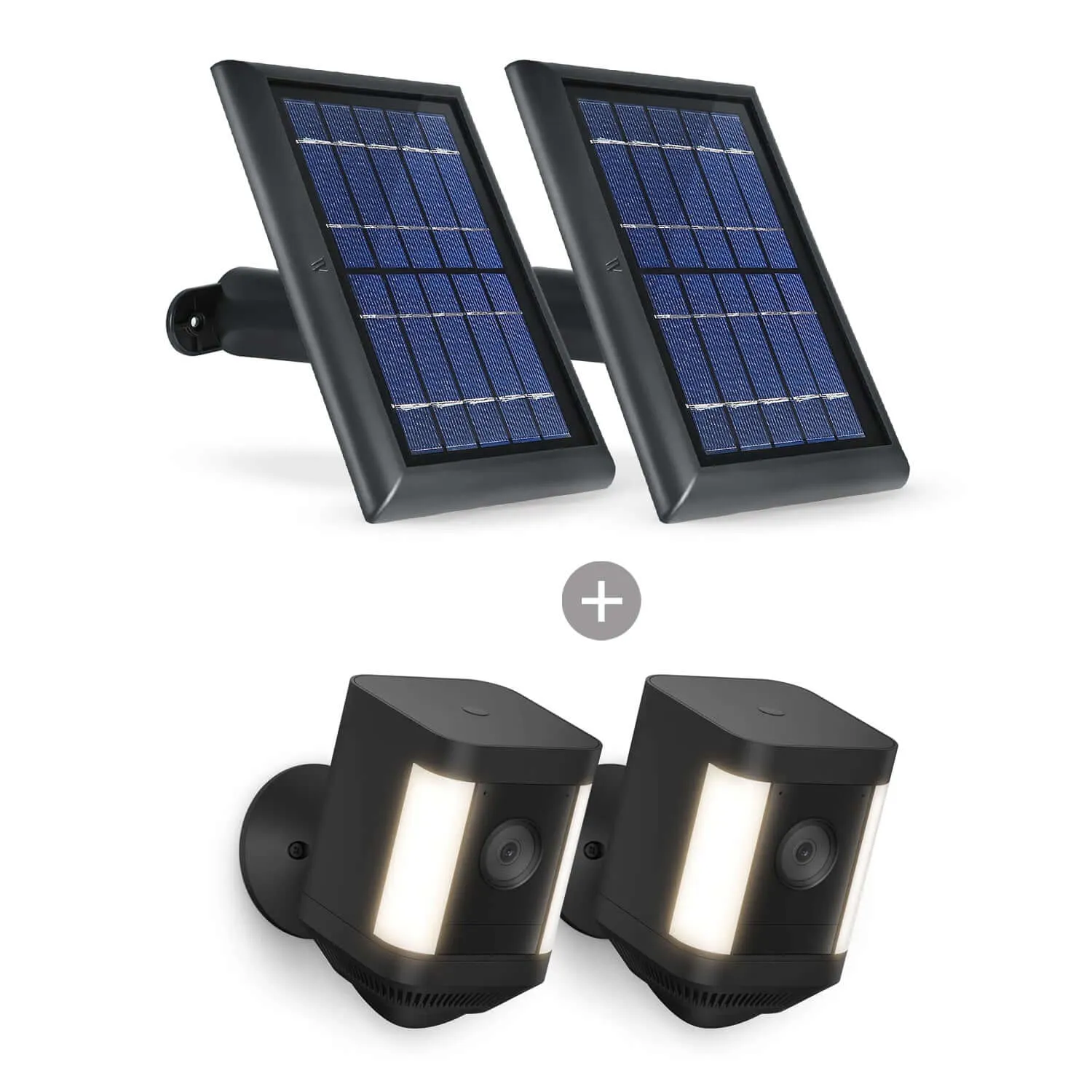 Ring Spotlight Cam Plus (Battery)   Wasserstein Solar Panel Bundle