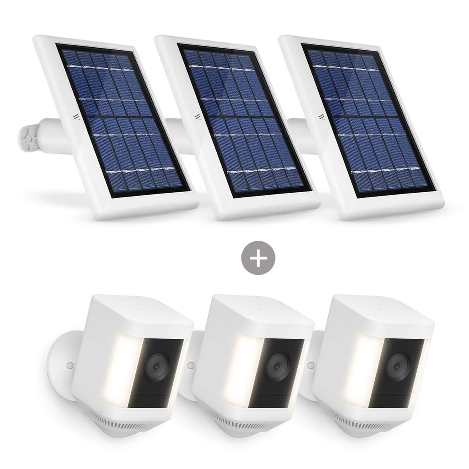 Ring Spotlight Cam Plus (Battery)   Wasserstein Solar Panel Bundle