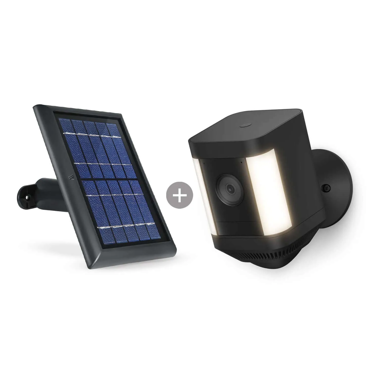 Ring Spotlight Cam Plus (Battery)   Wasserstein Solar Panel Bundle