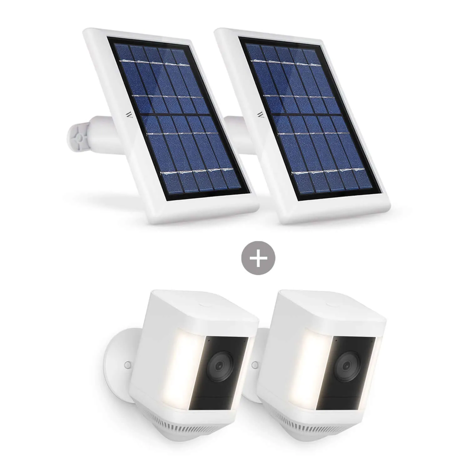 Ring Spotlight Cam Plus (Battery)   Wasserstein Solar Panel Bundle