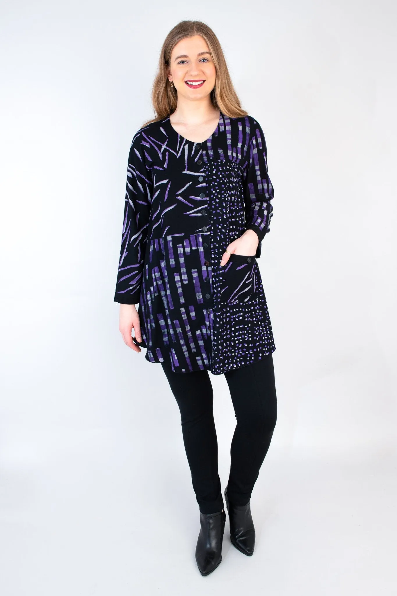 Sassy Blouse, Dash Bamboo, Batik Art