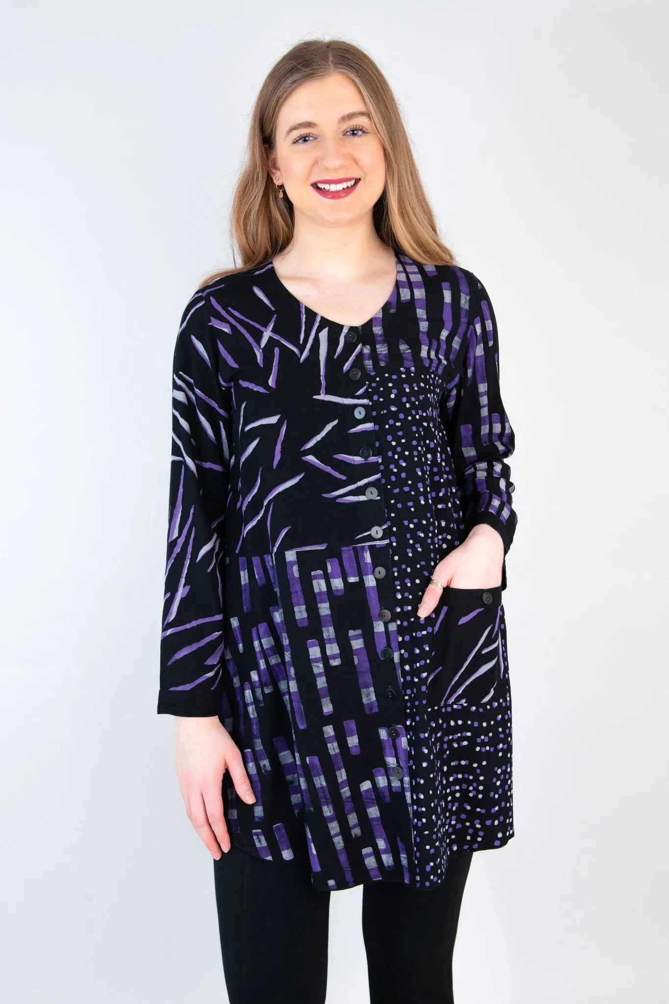Sassy Blouse, Dash Bamboo, Batik Art