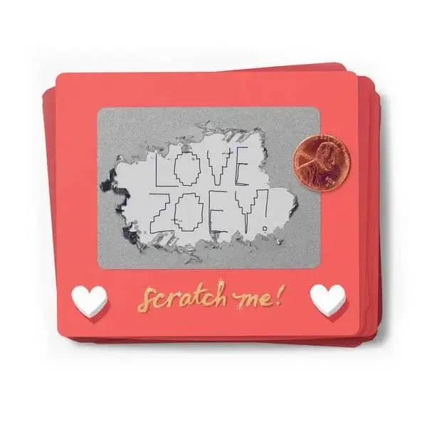 Scratch-A Sketch Valentines