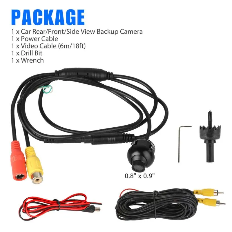 SMAXPro™ Car Rear View Backup Camera: 170° HD Backup Reverse Cam, Night Vision, Waterproof