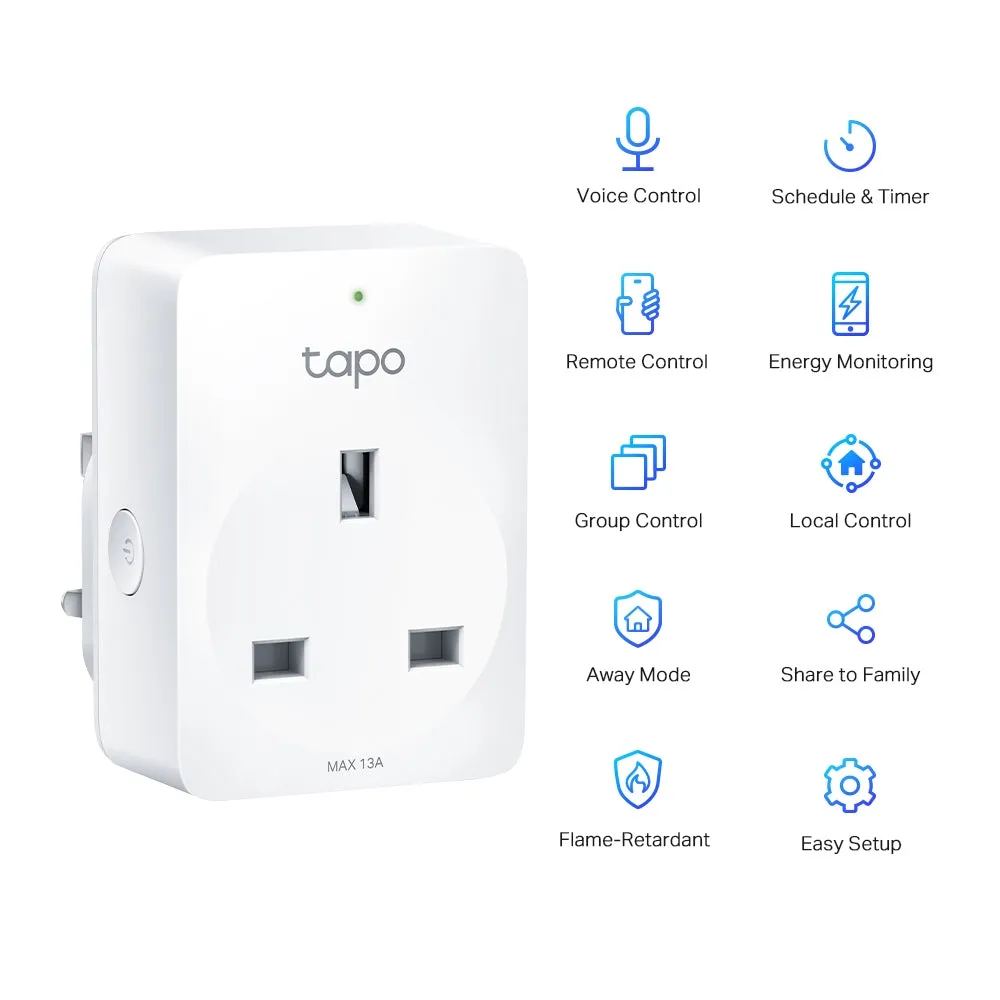 Tapo Mini Smart Wi-Fi Socket, Energy Mon