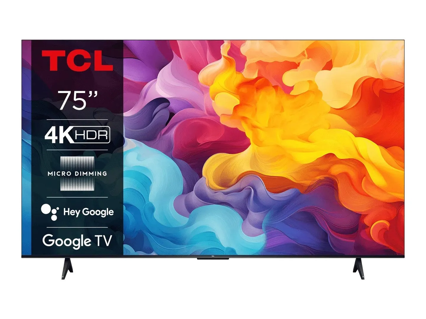 Tcl 75V6b Tv 190.5 Cm (75") 4K Ultra Hd Smart Tv Wi-Fi Black