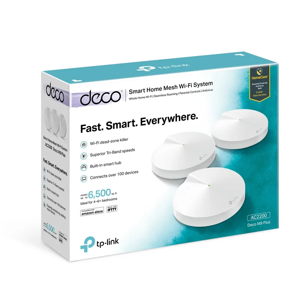 Tp-Link Ac2200 Smart Home Mesh Wi-Fi System, 3-Pack