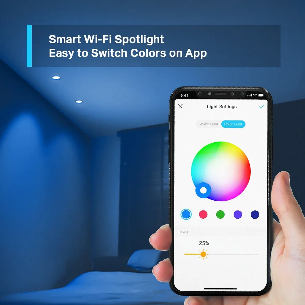 Tp-Link Tapo Smart Wi-Fi Spotlight, Multicolor