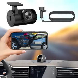 valiant Dash Cam Front and Rear,  Dash Camera for Cars, Car Driving Recorder WIFI Free Installation Wireless HD Night Vision APP Cell Phone Internet DVR Car Recorder