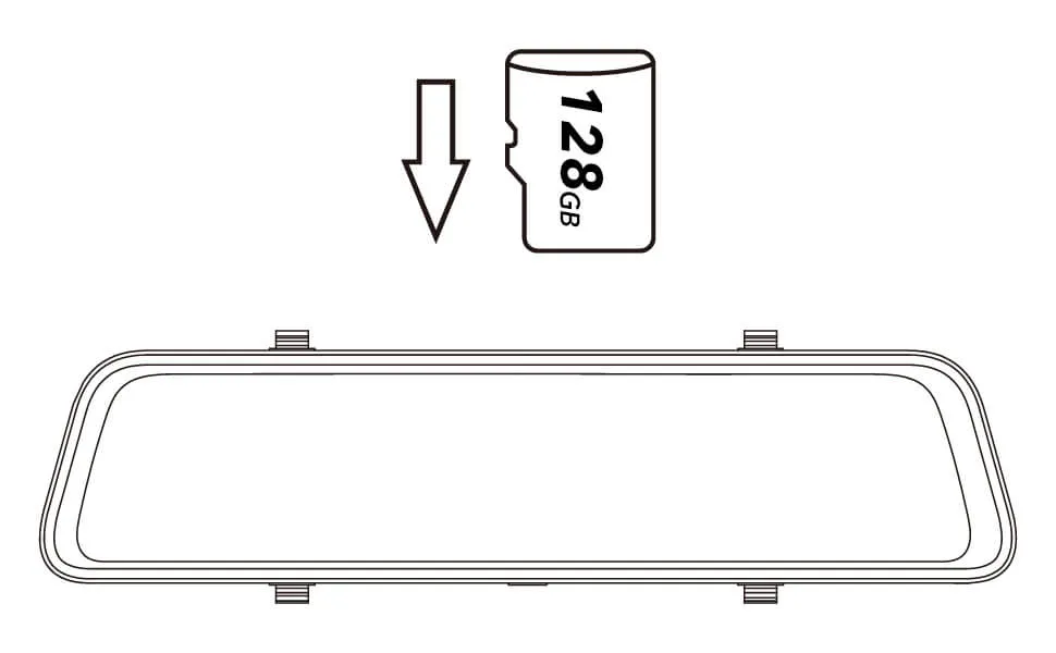 WOLFBOX Dash Cam 128GB Micro SD Card, Class 10 U3 TF Card