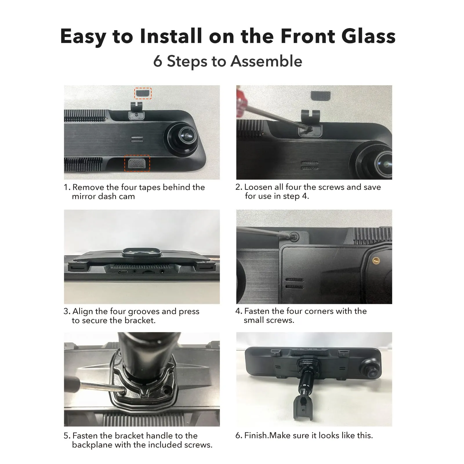 WOLFBOX Mirror Dash Camera OEM Bracket